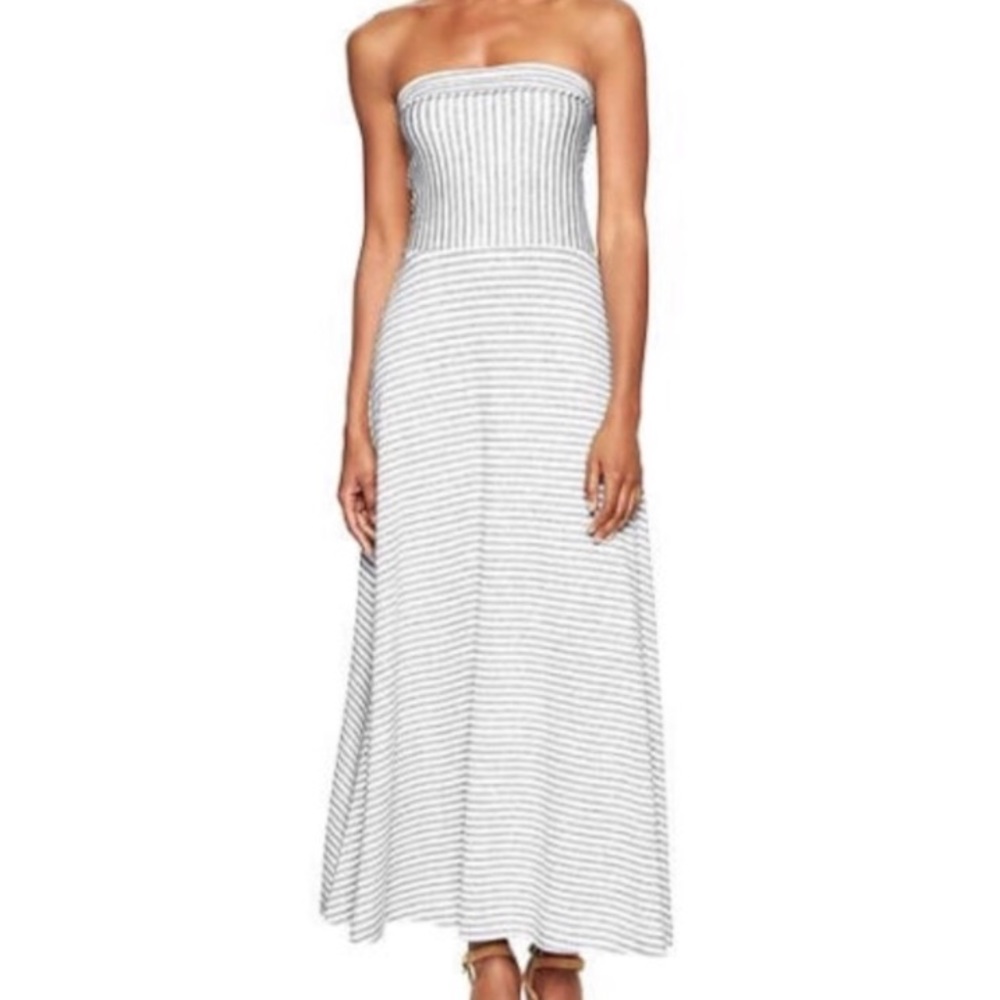 GAP Gray Striped Multi-way tube dress